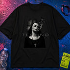 Techno Nun Text T-Shirt