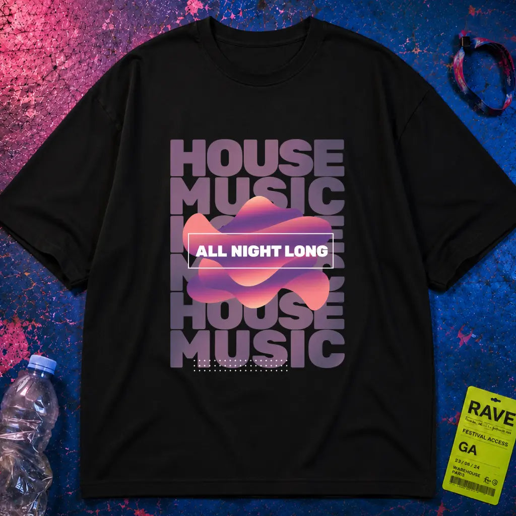 House Music All Night Long T-Shirt